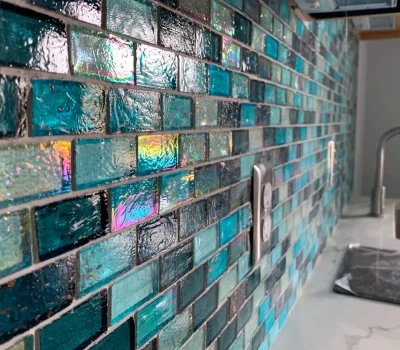recycled mosaic glass tiles